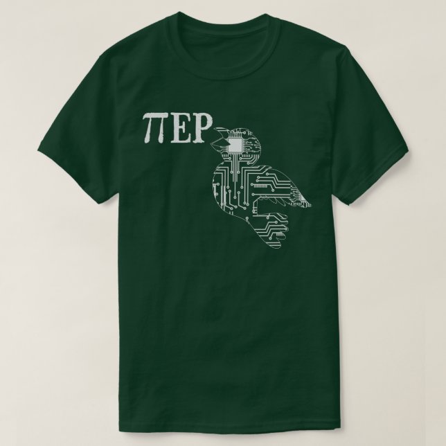 Camiseta Pi Piep Bird Mathematier Coder PCB CPU PC (Diseño del anverso)