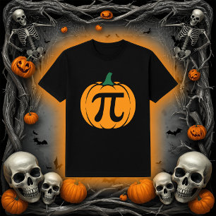 Camiseta Pi Pumpkin   Halloween de matemáticas divertidas