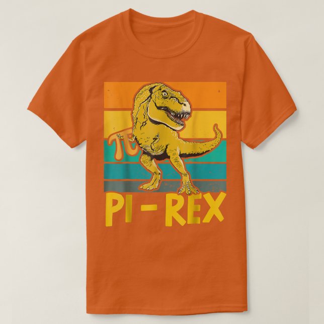 Camiseta Pi Rex Matemáticas divertidas matemáticas (Diseño del anverso)