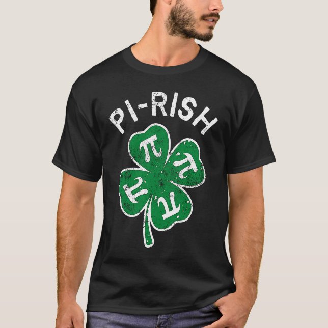 Camiseta Pi rish Lucky C St Patrick's Day Distress (Anverso)