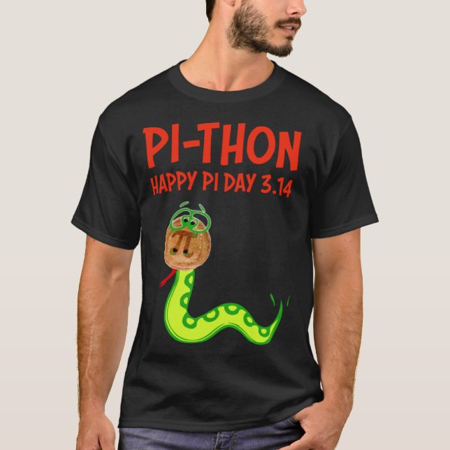 Camiseta PI THON Pi Day Python Pie Math Snake Wild Animal N (Anverso)