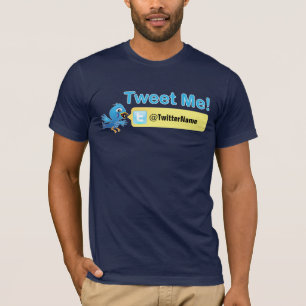 Camiseta ¡Pia! Consiga más seguidores. Gorjeo adaptable
