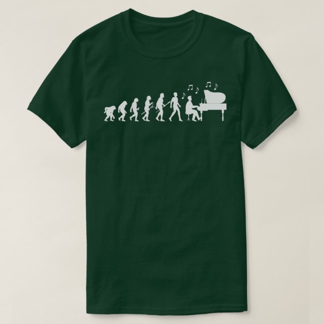 Camiseta Pianist Evolution  (Diseño del anverso)