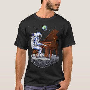 Camiseta Pianista Astronauta Espacial