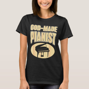 Camiseta Pianista basado en la fe Música cristiana Inspirac