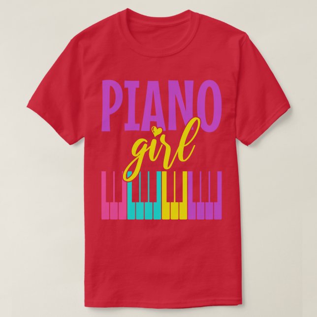 Camiseta Pianista Chica (Diseño del anverso)