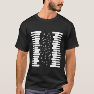 Camiseta Pianista Claves De Piano Sintetizador De Teclado N