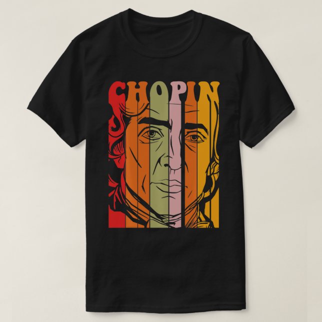Camiseta Pianista compositor de música Frederic Chopin al (Diseño del anverso)
