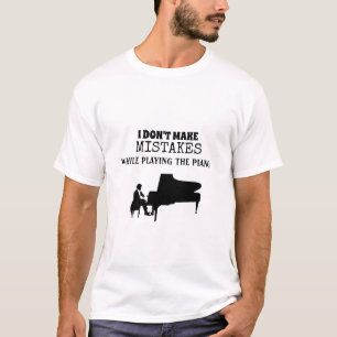 Camiseta Pianista creativo Música ingeniosa Amante de la mú
