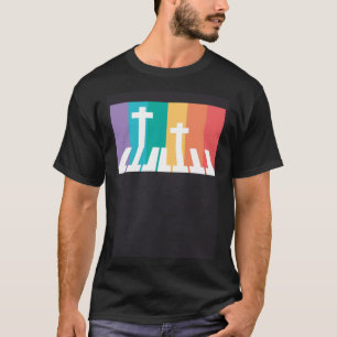 Camiseta Pianista Cristiano Músico Religioso