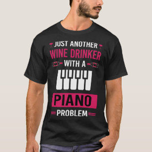 Camiseta Pianista de bebedor de vino