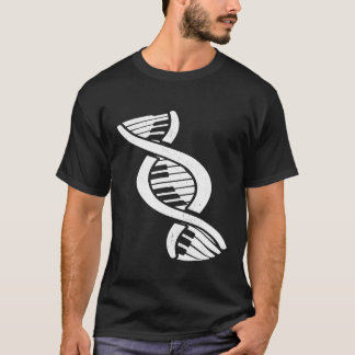 Camiseta Pianista de biología del ADN regalo Piano de músic