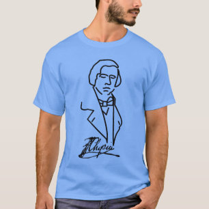 Camiseta Pianista de Música Clásica Chopin Músico Composito