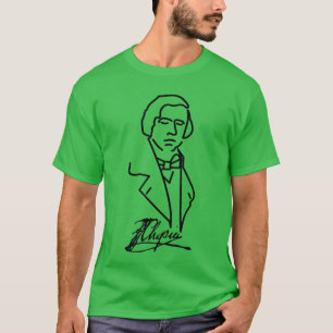 Camiseta Pianista de música clásica Chopin Músico Composito