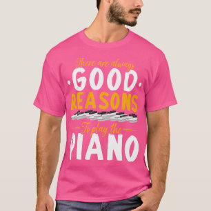 Camiseta Pianista de Música Clásica Músico Piano Teclado Fu