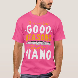 Camiseta Pianista de Música Clásica Músico Piano Teclado Fu