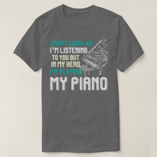Camiseta Pianista divertida de música de regalo Orquesta de (Diseño del anverso)