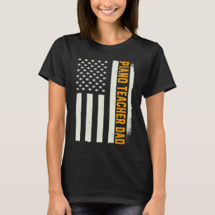 Camiseta Pianista Patriótico Pianista Pianista Profesor de