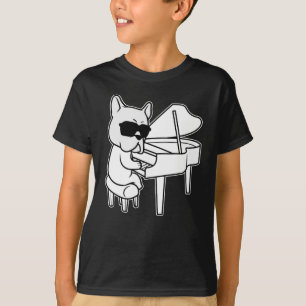 Camiseta Pianista Pianista Perro Con Piano