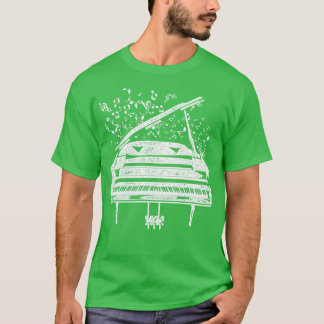 Camiseta Pianista retro musical