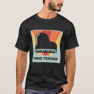 Camiseta Pianista retro vintage Piano Teacher