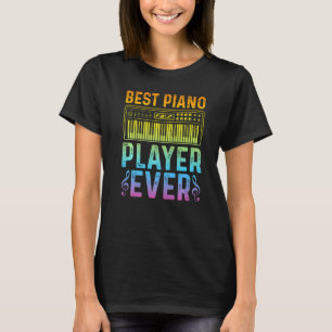 Camiseta Pianista teclado Piano Jugador Mejor Piano