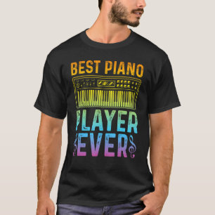 Camiseta Pianista teclado Piano Jugador Mejor Piano