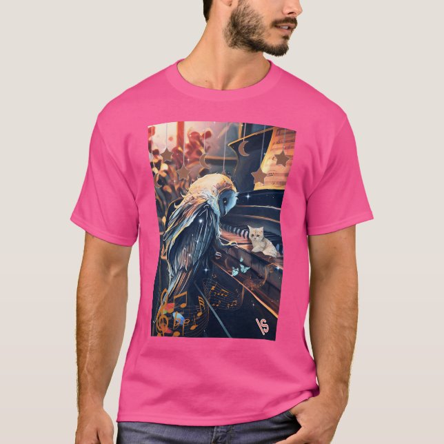 Camiseta Pianiste Owl (Anverso)