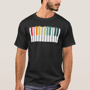 Camiseta Piano Antiguo Pianista Música Teclado Músico Fuer
