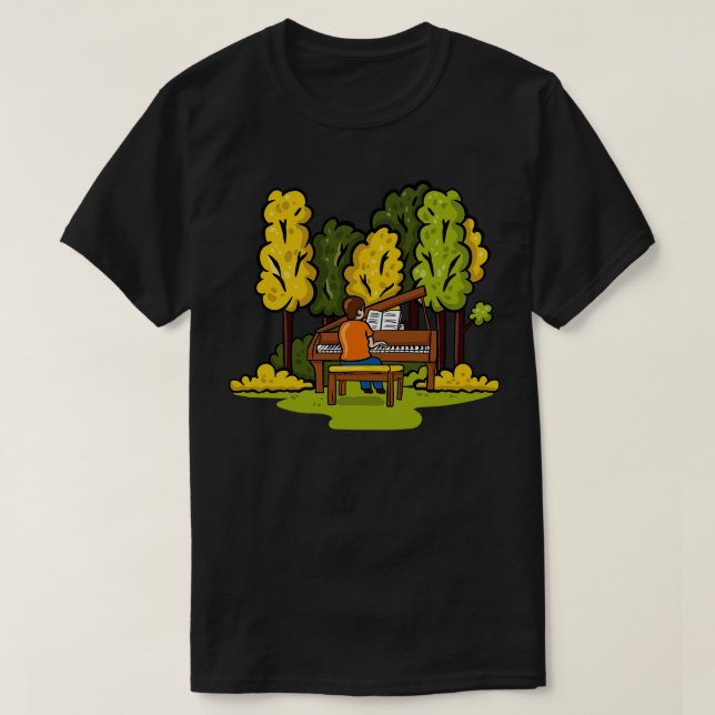 Camiseta Piano Boy (Diseño del anverso)