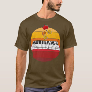 Camiseta Piano Cae Pianista Enseñanza de Música de Acción d