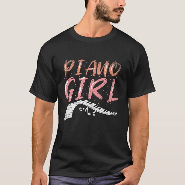 Camiseta Piano Chica Música Piano Jugadora Mujeres Doy Idea (Anverso)