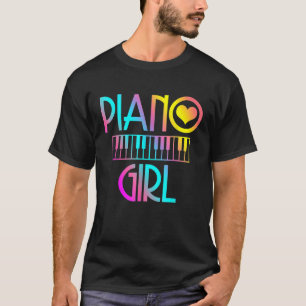 Camiseta Piano Chica Musical Pianista Cuta de teclado