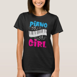 Camiseta Piano Chica Músico pianista tecnólogo