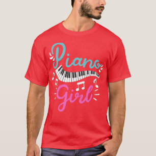 Camiseta Piano Chica Pianista Pianista Jugador 1