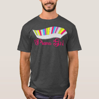Camiseta Piano Chica Piano Jugador Teclado musical pianista