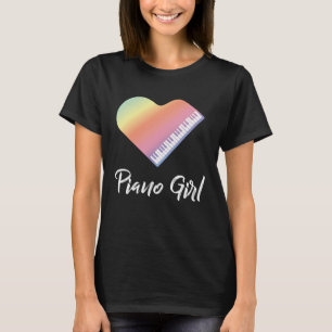 Camiseta Piano Chica Piano Pianista Clásica Música Jazz