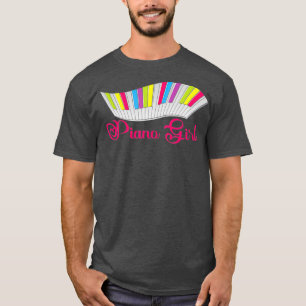 Camiseta Piano Chica Piano Player Teclado musical pianista