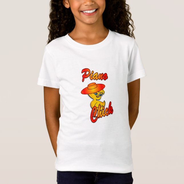 Camiseta Piano Chick #5 (Anverso)