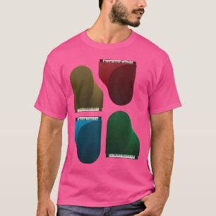 Camiseta Piano colorido de música jazz retro