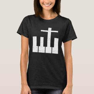 Camiseta Piano Cruz Vocalista de la banda cristiana Coro de