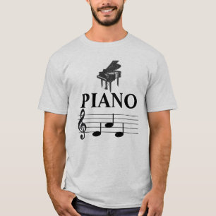 Camiseta Piano Dad Grand Piano Pianist Music Note