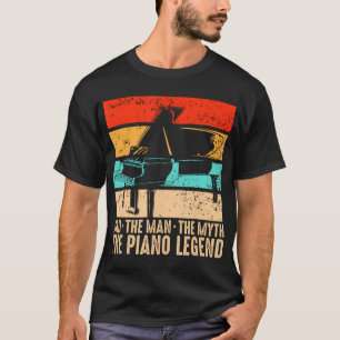 Camiseta Piano Dad Piano Man Pianist Keyboard Musician