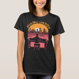 Camiseta Piano Dad Piano Man Pianista Fath de músico de tec