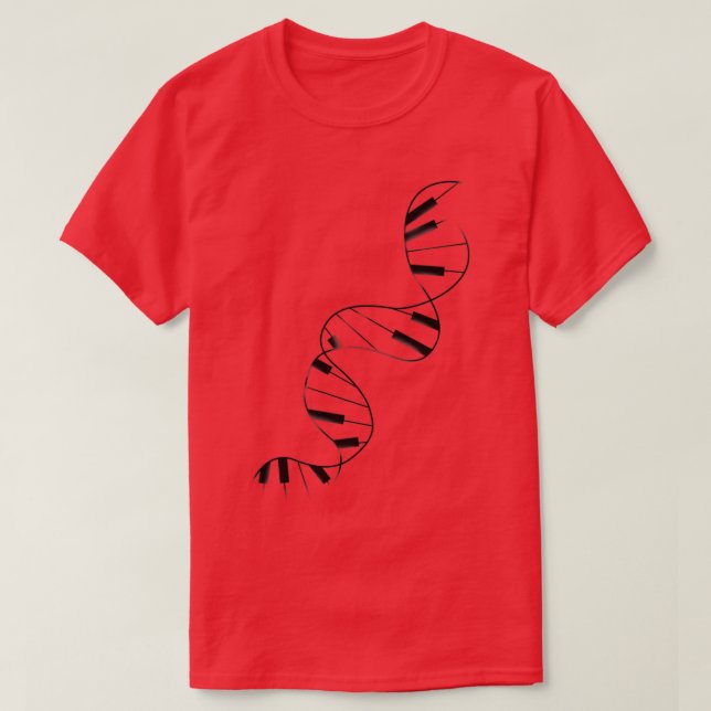 Camiseta Piano de ADN 1 (Diseño del anverso)