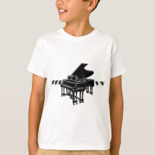 Camiseta Piano de cola y teclado