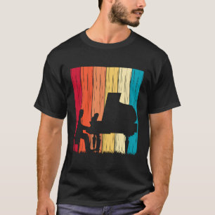 Camiseta Piano de estilo vintage Pianista Pianista Músico