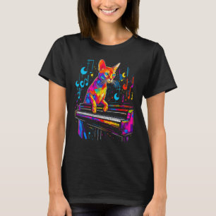 Camiseta Piano de gato abisano