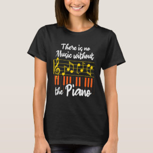 Camiseta Piano De Instrumentos Musicales Dice Que No Hay Mu