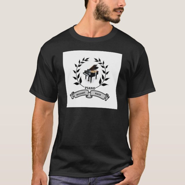 Camiseta Piano de Mozart y de Bach (Anverso)
